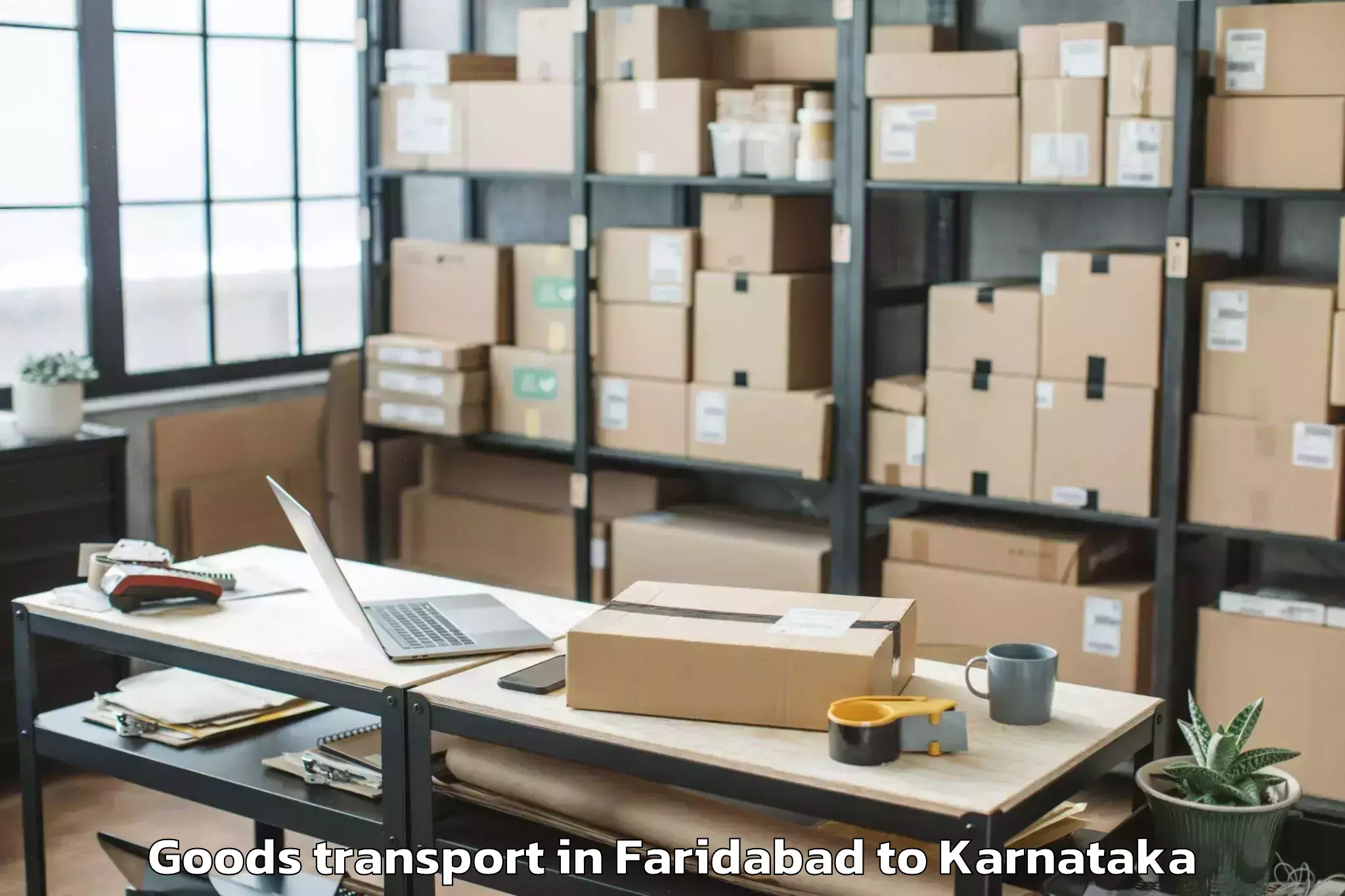 Book Your Faridabad to Virajpet Goods Transport Today